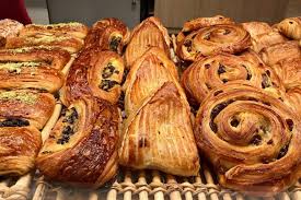Assorted pastries display